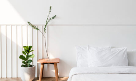 minimalistyczna sypialnia