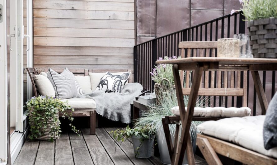 Taras, ogród i balkon w stylu skandynawskim – cechy stylu scandi