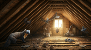 Jakie zwierzęta żyją na strychu i jak ich się pozbyć? Oto stali bywalcy strychów!