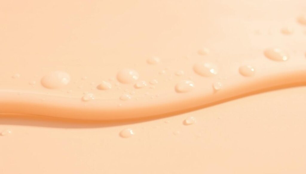 A close-up view of a freshly applied silicone sealant, with droplets of water beading on the surface. The silicone appears slightly shiny, indicating it is in the early stages of curing. The background is blurred, placing the focus entirely on the textured, tactile quality of the silicone. Warm, directional lighting casts subtle shadows, emphasizing the contours and creating a sense of depth. The image conveys the process of silicone drying, with a clean, minimalist aesthetic that aligns with the section title "Wprowadzenie: Dlaczego warto przyspieszyć schnięcie silikonu?".