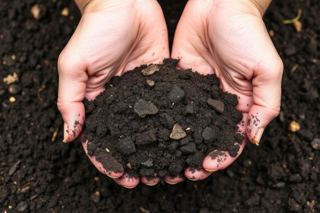 Próchnicza, bogata w materię organiczną ziemia idealna dla klonu palmowego