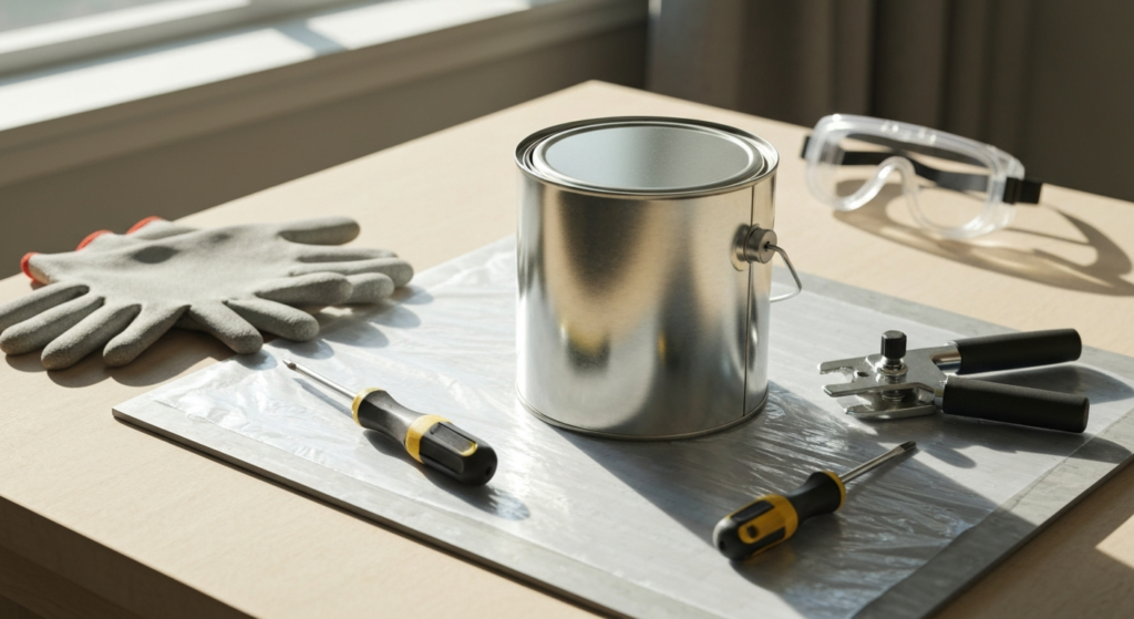 Jak otworzyć metalową puszkę farby? Krok po kroku