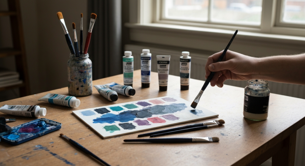 Jak stworzyć idealny kolor granatowy z farb w prosty sposób? Krok po kroku