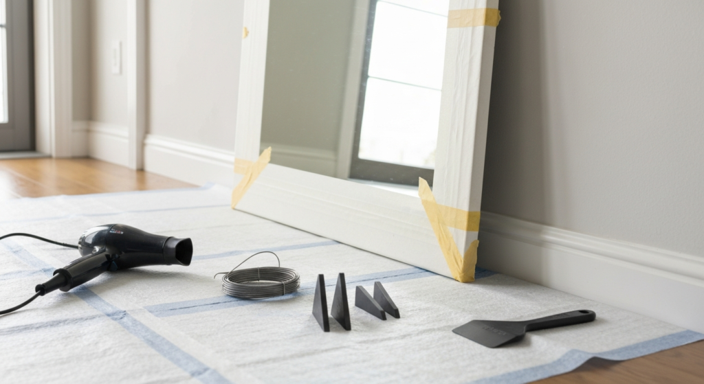 Jak bezpiecznie odkleić lustro? Krok po kroku