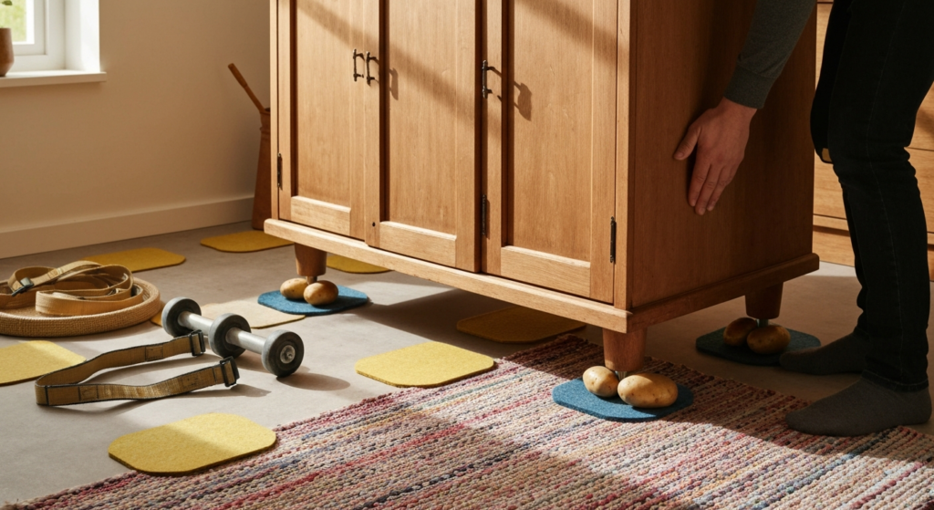 Jak przesuwać ciężkie meble? Domowe sposoby