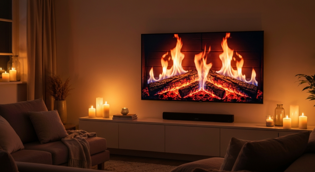 Jak ustawić kominek w telewizorze? Krok po kroku
