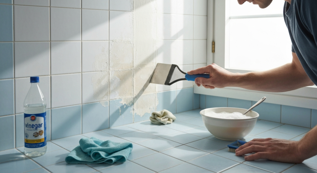 Jak skutecznie usunąć farbę lateksową z płytek? Praktyczny poradnik