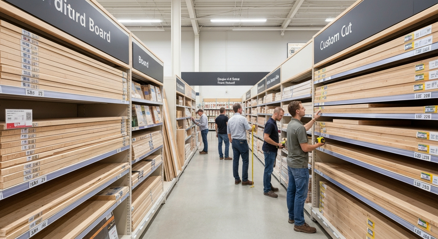 Ile kosztuje cięcie płyty meblowej w Castoramie? 2