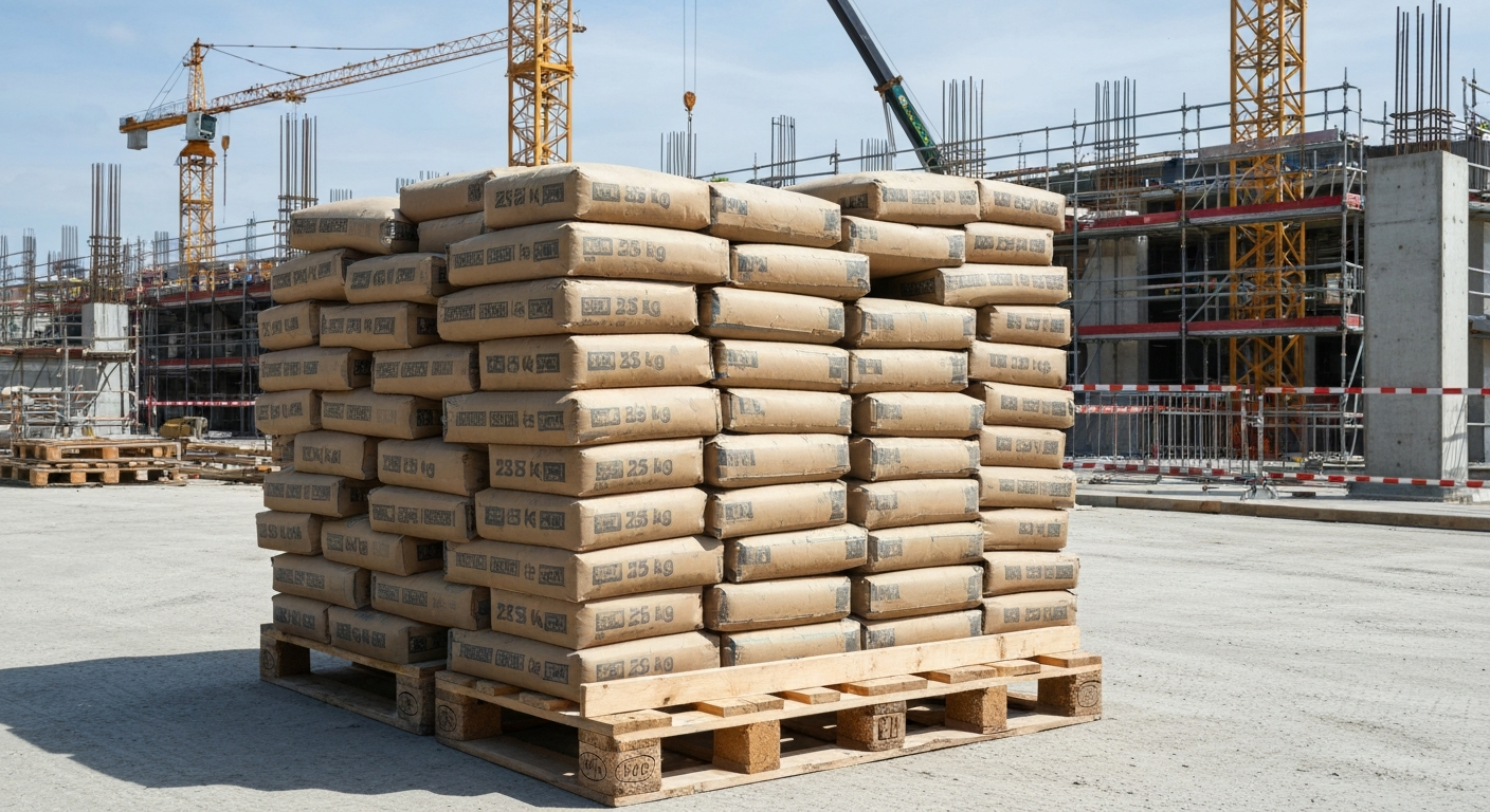 Ile worków na palecie cementu? Oto ile ich się zmieści