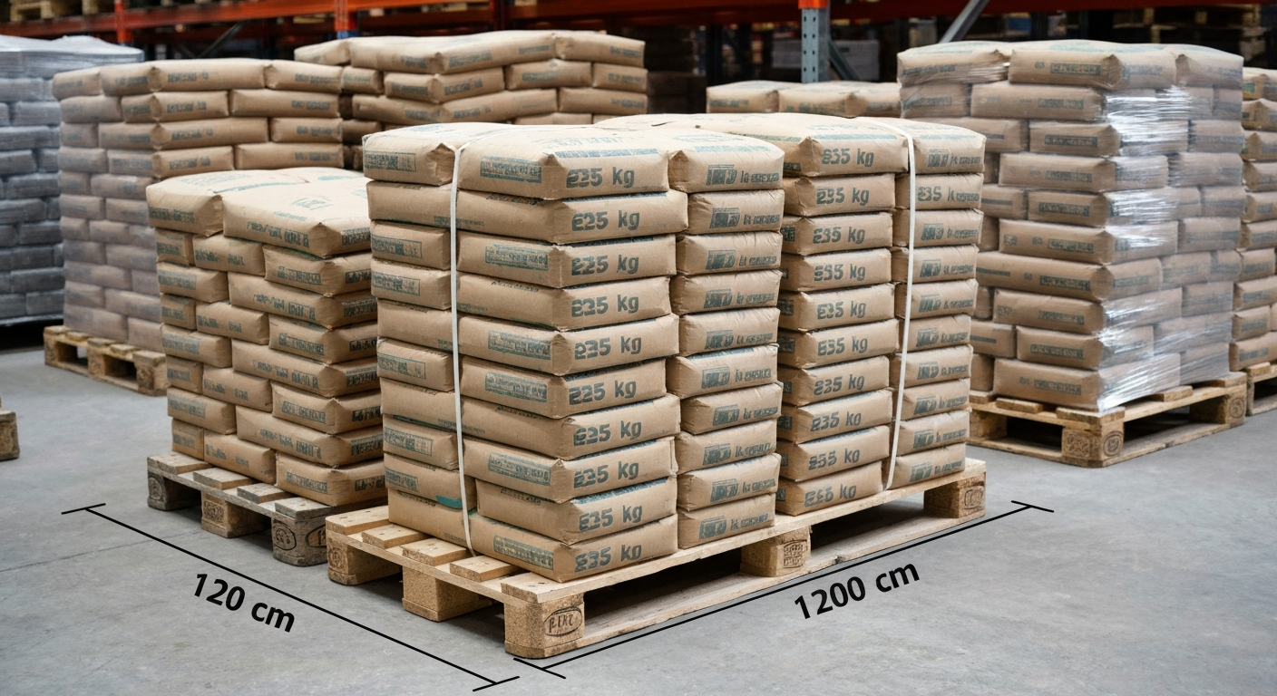 Ile worków na palecie cementu? Oto ile ich się zmieści 2