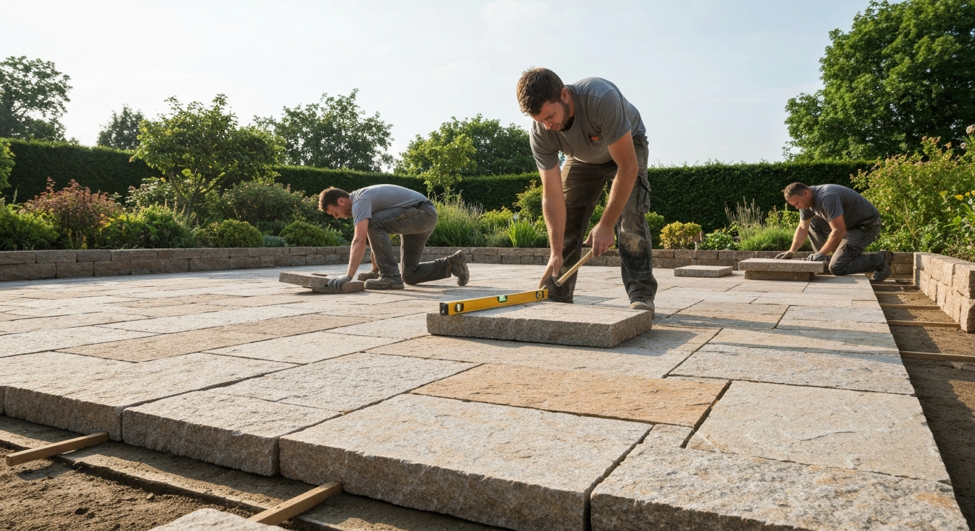 Jak układać kamień naturalny na tarasie? Krok po kroku