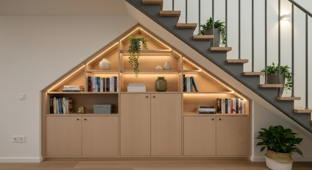 Jak zabudować wnękę pod schodami? Kilka pomysłów