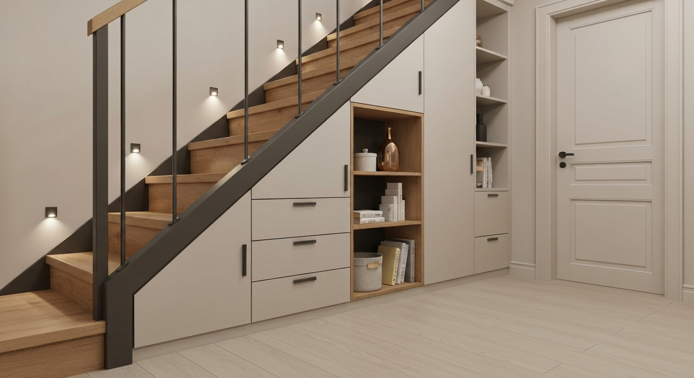 Jak zabudować wnękę pod schodami? Kilka pomysłów 2