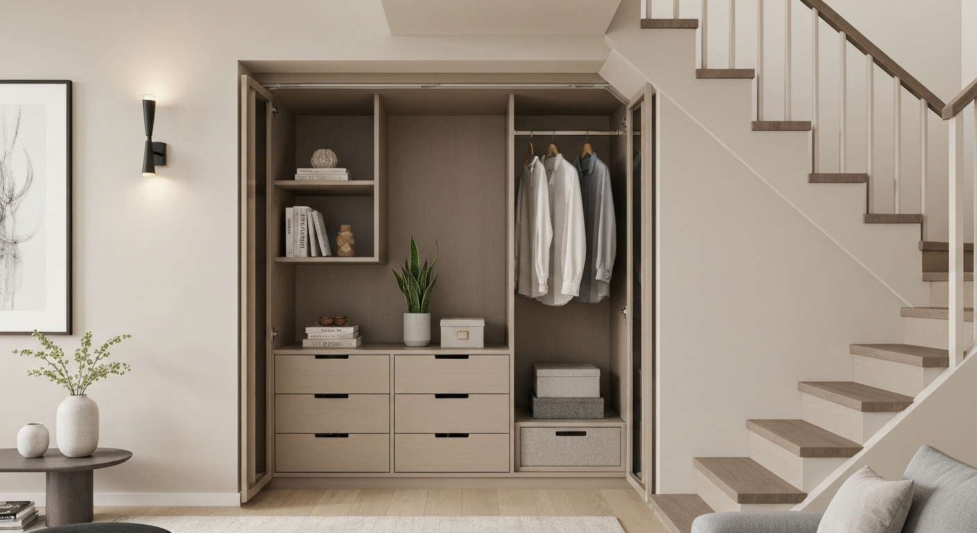 Jak zrobić szafki pod schodami? Instrukcja krok po kroju 2